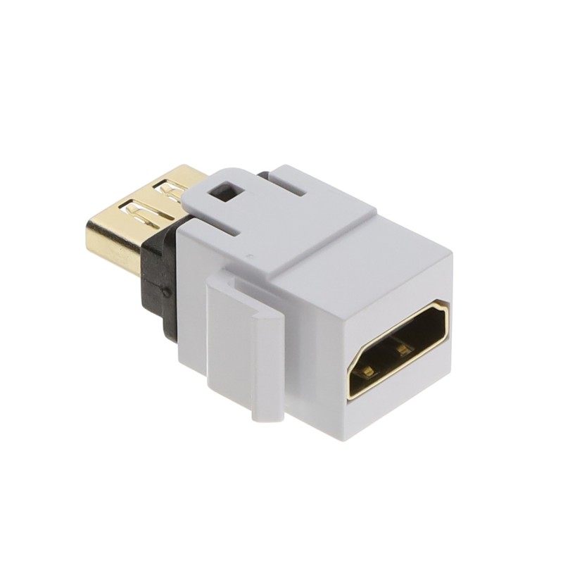 1 pcs : HDMI-W - HDMI COUPLER MODULE, WHITE, 1/BA