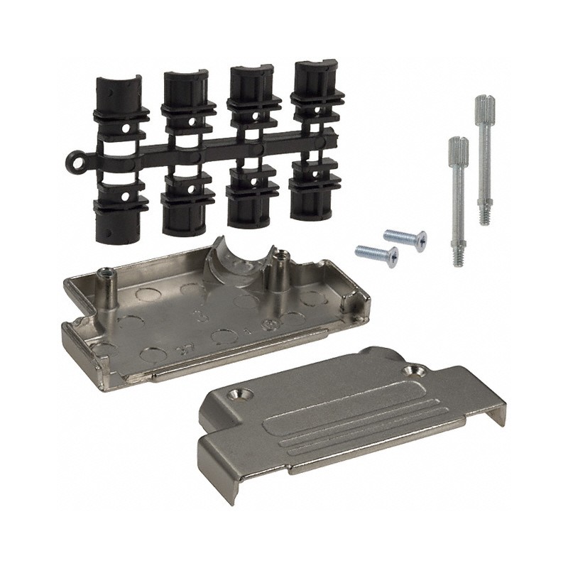 1 pcs : 971-037-030R121 - CONN BACKSHELL 37POS 45DEG SHLD