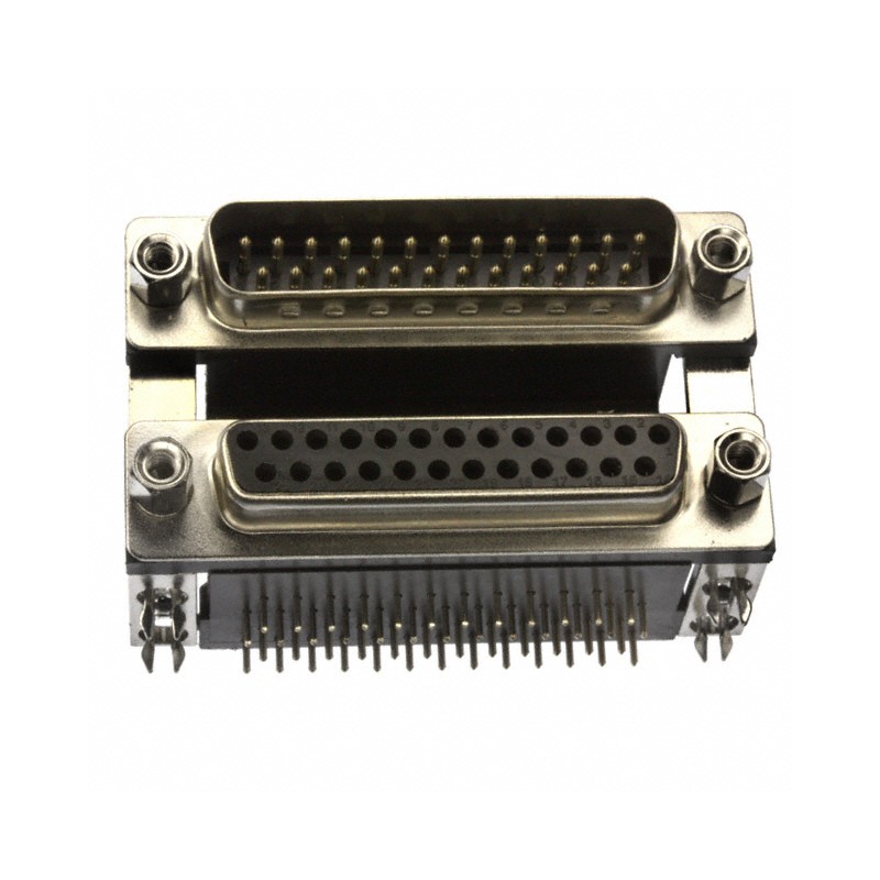 1 pcs : 178-025-413R571 - CONN D-SUB PLUG/RCPT 25P RA SLDR