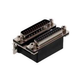 1 pcs : 178-025-313R571 - CONN D-SUB PLUG/RCPT 25P RA SLDR