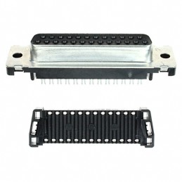1 pcs : 1658612-2 - CONN D-SUB RCPT 25POS IDC