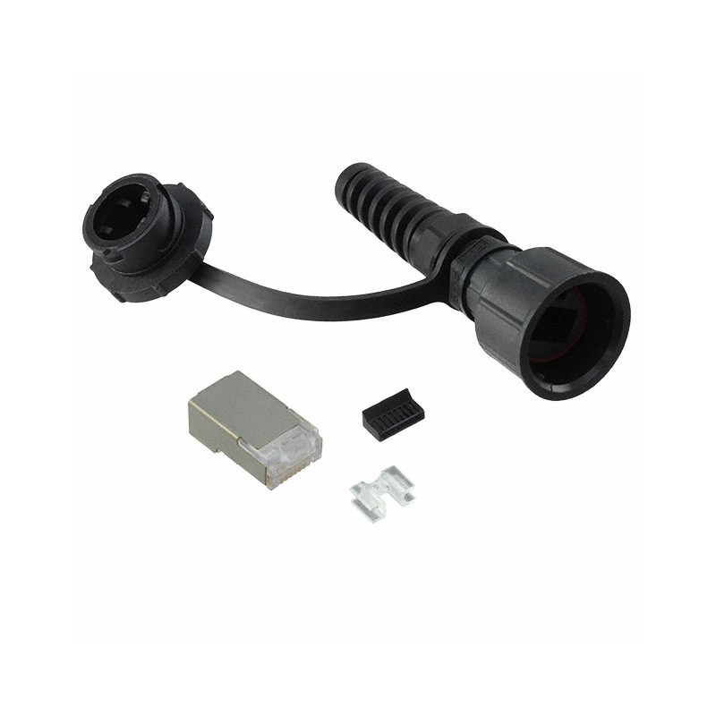 1 pcs : SS-39400-005 - CONN MOD PLUG 8P CAT6 SHLD IP67
