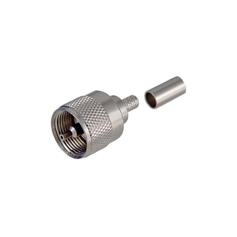 1 pcs : AUM-1700 - CONUHF-MALE CRIMP TYPE PL259