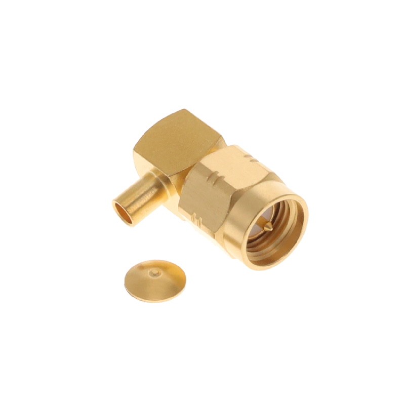 1 pcs : R124153003W - SMA / RIGHT ANGLE PLUG SOLDER TY