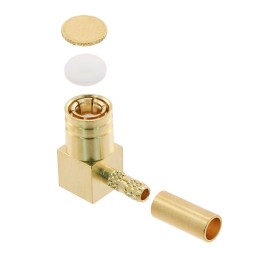 1 pcs : 0734042320 - CONN SMB PLUG R/A 50OHM SOLDER