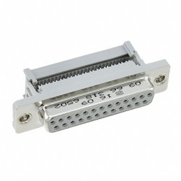 1 pcs : 09663186502 - CONN D-SUB RCPT 25P PNL MNT IDC