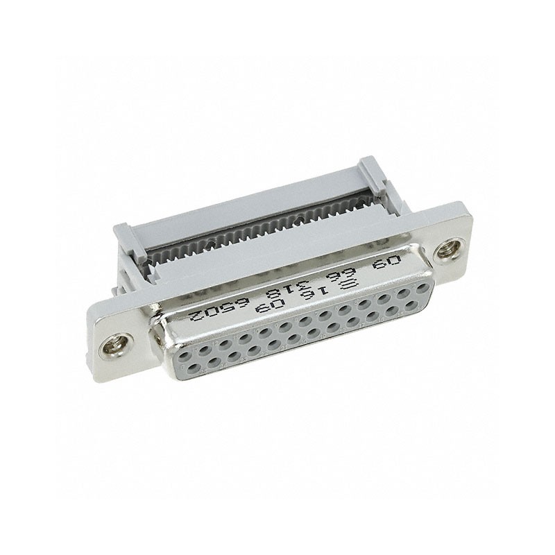 1 pcs : 09663186502 - CONN D-SUB RCPT 25P PNL MNT IDC