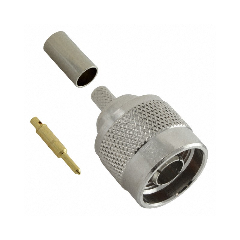 1 pcs : VN10-2051 - CONN N PLUG STR 50 OHM SOLDER