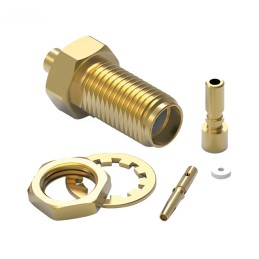 1 pcs : 60326420112120 - WR-SMA_CABLE CONNECTOR_BULKHEAD