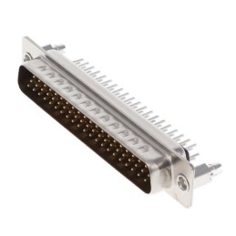 1 pcs : K86X-CD-62P-BR - CONN D-SUB HD PLUG 62P VERT SLDR