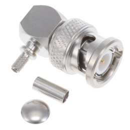 1 pcs : R141181161 - BNC / RIGHT ANGLE PLUG CRIMP TYP