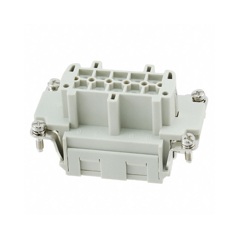1 pcs : HE-010-FS - INSERT FEMALE 10POS CLAMP
