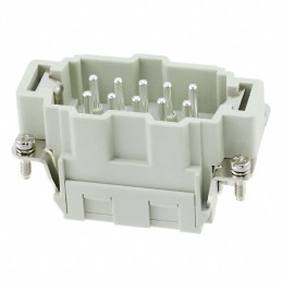 1 pcs : HE-010-MS - INSERT MALE 10POS CLAMP