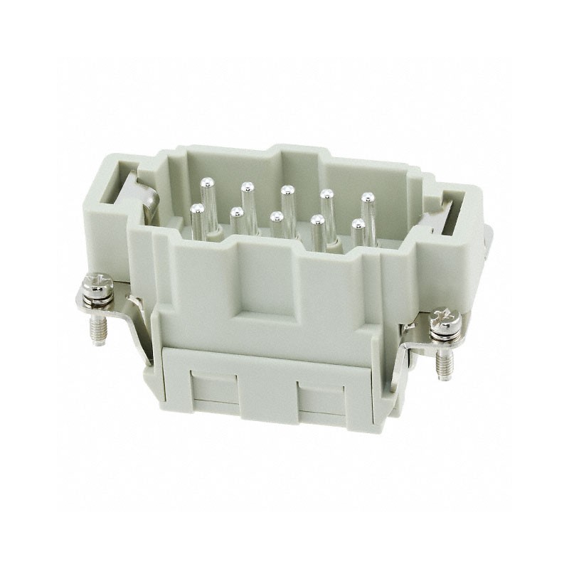 1 pcs : HE-010-MS - INSERT MALE 10POS CLAMP