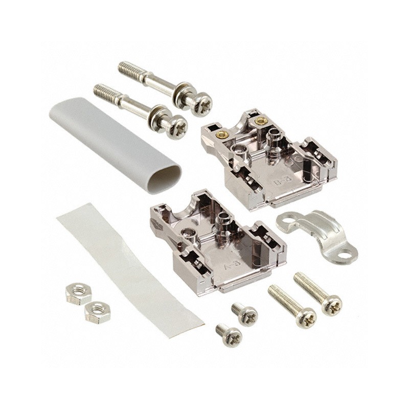 1 pcs : XM2S-0911 - CONN BACKSHELL 9POS 180DEG SHLD