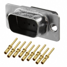 1 pcs : DEUH-9P - CONN D-SUB PLUG 9P PNL MNT CRIMP