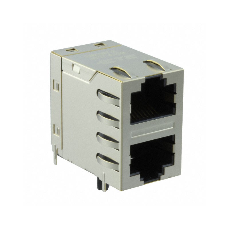 1 pcs : 2301997-2 - CONN JACK 2PORT 100 BASE-T PCB