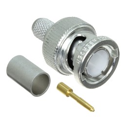 1 pcs : 71S102-109N5 - CONN BNC PLUG STR 75OHM CRIMP