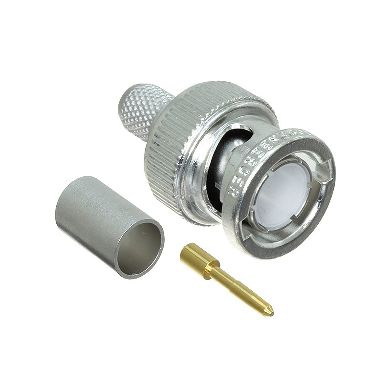 1 pcs : 71S102-109N5 - CONN BNC PLUG STR 75OHM CRIMP