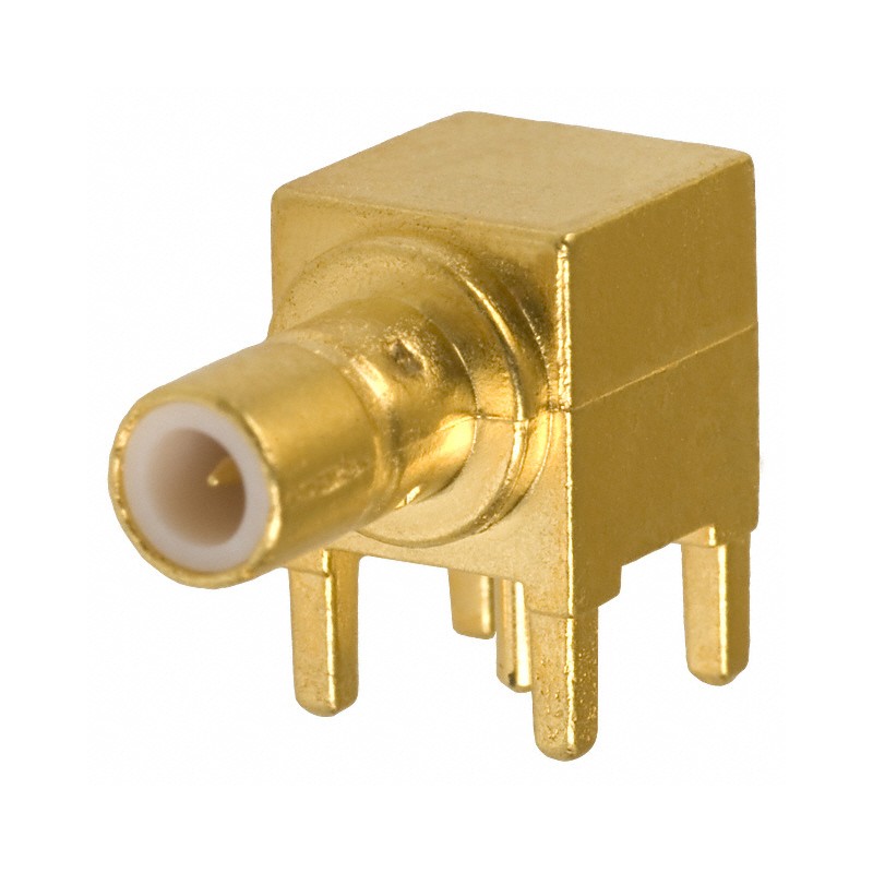 1 pcs : 415340-1 - CONN SMB JACK R/A 50 OHM PCB