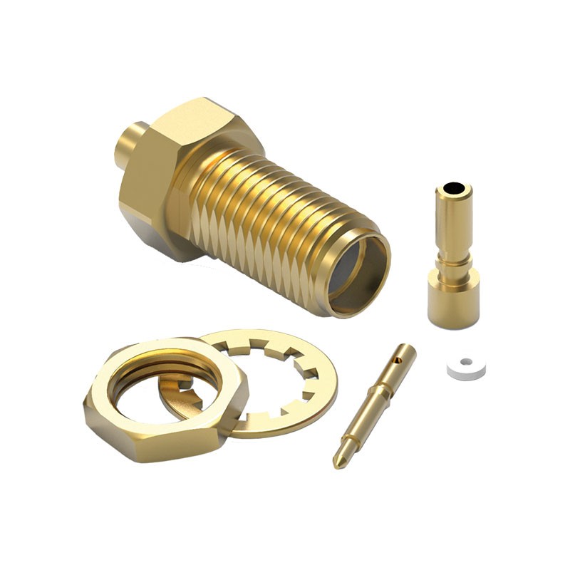 1 pcs : 63026420210320 - WR-RPSMA_CABLE CONNECTOR_BULKHEA