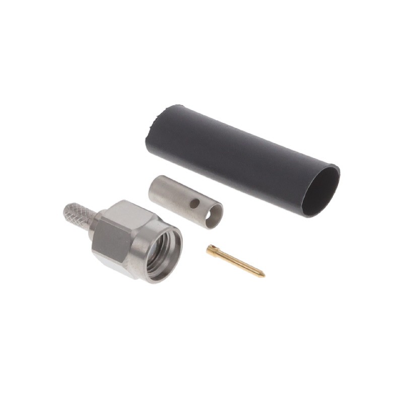 1 pcs : R125072001W - SMA / STRAIGHT PLUG CRIMP TYPE C