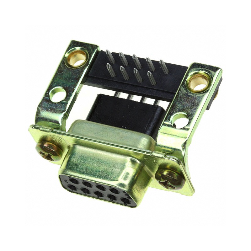 1 pcs : 5205866-1 - CONN D-SUB RCPT 9POS R/A SLDR