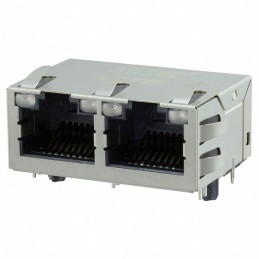 1 pcs : 5-2301996-7 - CONN JACK 2PORT 1000 BASE-T PCB