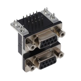 1 pcs : K42X-E9S/S-A4NJ - CONN D-SUB RCPT 9POS R/A SLDR