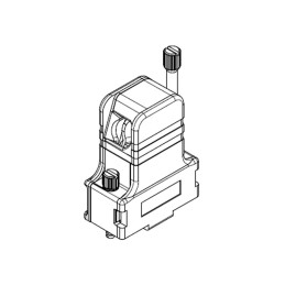 1 pcs : 1731110127 - CONN BACKSHELL 9P 70DEG SHLD BLK