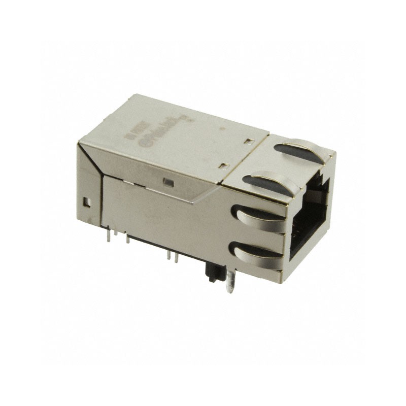 1 pcs : JK0-0161NL - CONN JACK 1PORT 1000 BASE-TX PCB