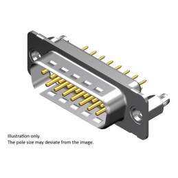 1 pcs : 1731090797 - FCT DSUB STR PC PLG 25 PN W/SNAP