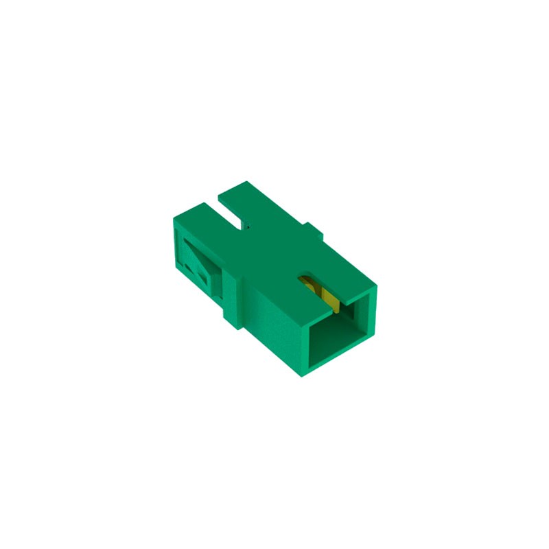 1 pcs : FASSCZAG-L - SC APC SIMPL FIBER OPTIC ADAPTER