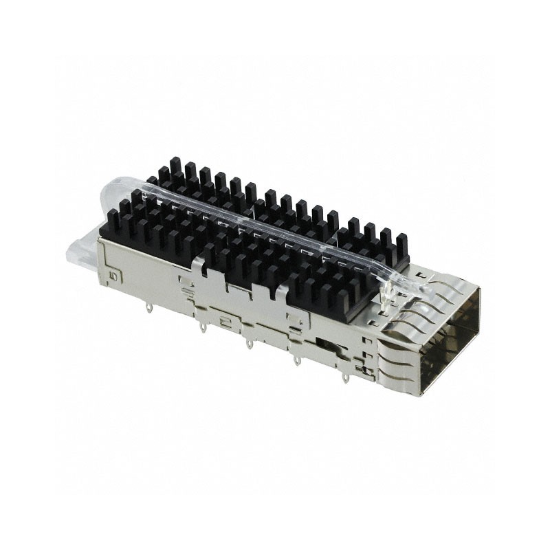 1 pcs : 2170705-2 - CONN ZQSFP+ CAGE W/HSINK R/A
