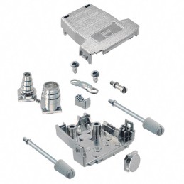 1 pcs : 09670150435 - CONN BACKSHELL 15P 90/180DEG SHD