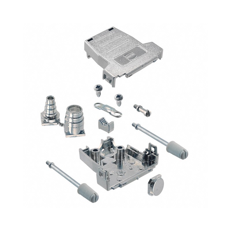 1 pcs : 09670150435 - CONN BACKSHELL 15P 90/180DEG SHD