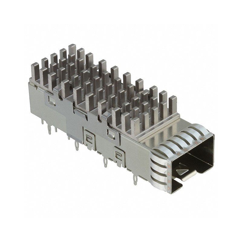 1 pcs : 2007464-2 - CONN SFP+ CAGE W/HSINK PRESS RA