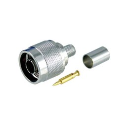 1 pcs : ANM-1A18 - CONN-MALE CRIMP RG6 CABLE