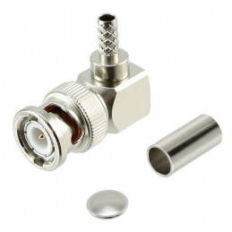1 pcs : 0731000015 - CONN BNC PLUG R/A 50 OHM SOLDER