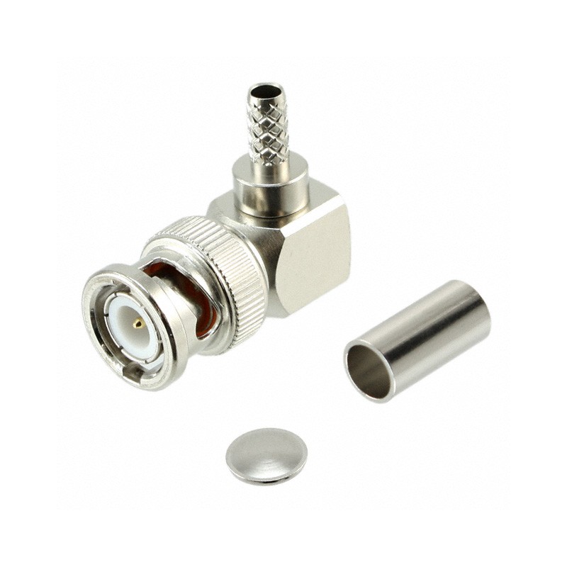 1 pcs : 0731000015 - CONN BNC PLUG R/A 50 OHM SOLDER