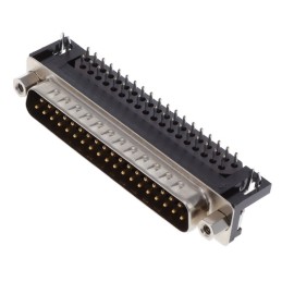 1 pcs : KF22X-C37P-NJ - CONN D-SUB PLUG 37POS R/A SLDR