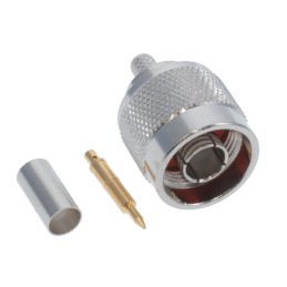 1 pcs : VN10-2050 - CONN N PLUG STR 50 OHM SOLDER