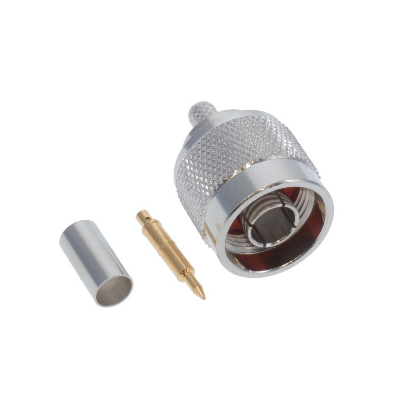 1 pcs : VN10-2050 - CONN N PLUG STR 50 OHM SOLDER