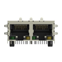 1 pcs : 5-2301996-6 - CONN JACK 2PORT 100 BASE-T PCB