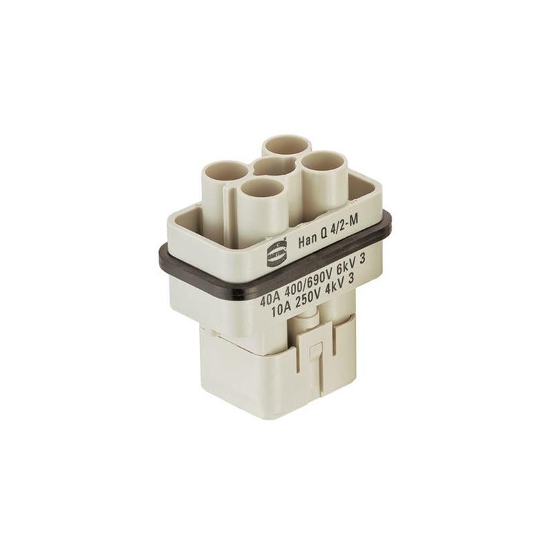 1 pcs : 09120063041 - INSERT MALE 4+2POS+1GND CRIMP