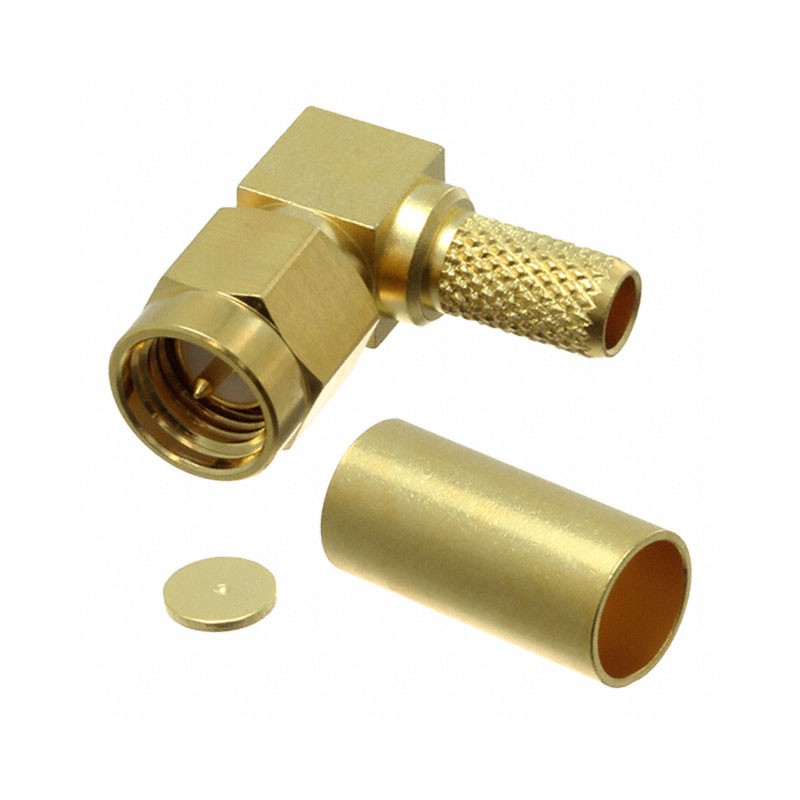 1 pcs : 32S207-307L5 - CONN SMA PLUG R/A 50OHM SOLDER