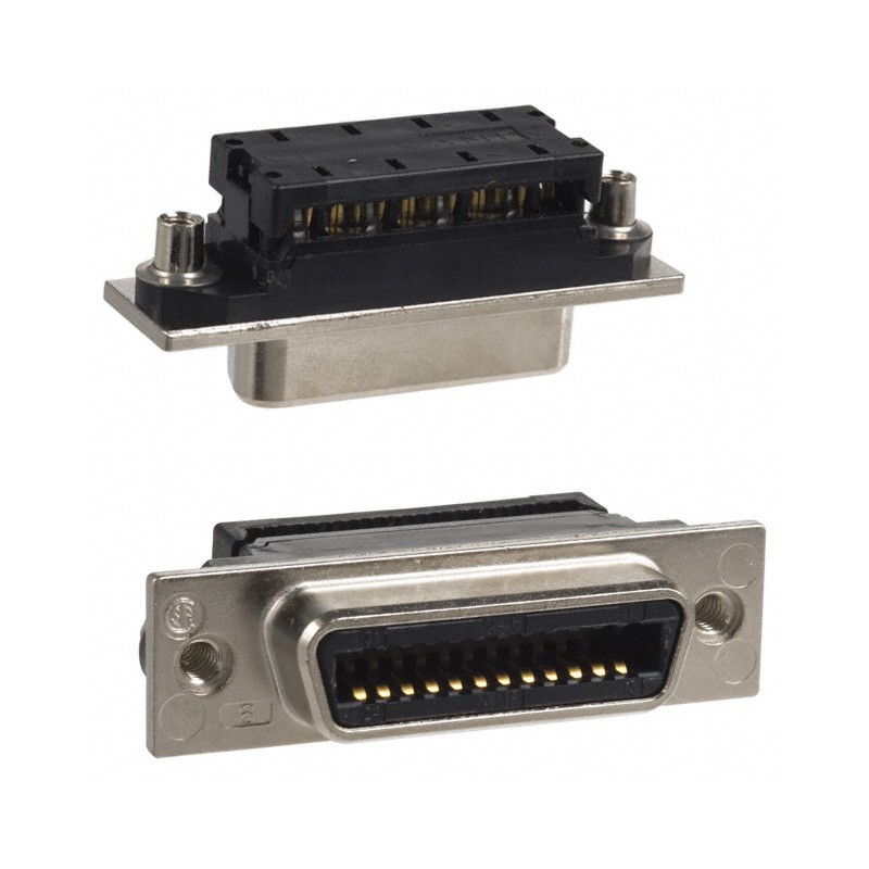 1 pcs : 5554434-1 - CONN RCPT 24POS PNL MNT IDC