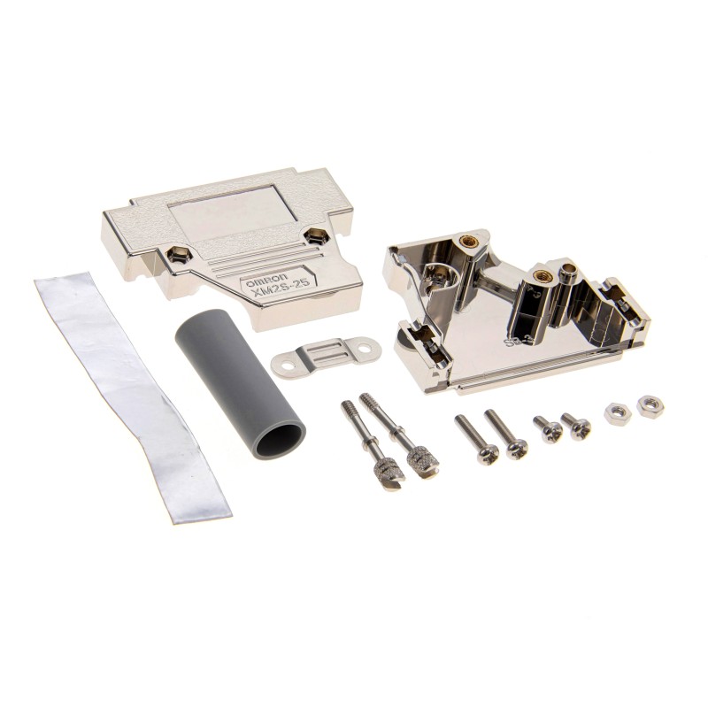 1 pcs : XM2S-2523 - CONN BACKSHELL 25POS 90DEG SHLD