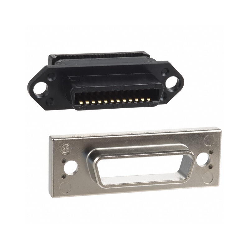 1 pcs : 5554349-1 - CONN RCPT 24POS PNL MNT IDC