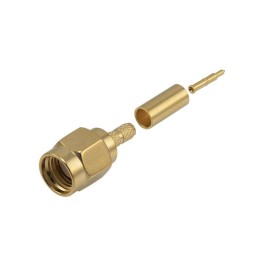 1 pcs : BAC03A-G - CONN SMA M RG174 CRIMP GOLD